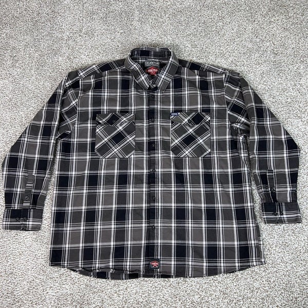 Dixxon Flannel Shirt Mens 5XL Plaid Lineman FR Flame Resistant Workwear Barn