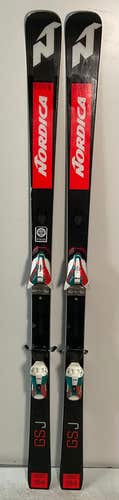 Kid's Nordica 164cm Racing Dobermann GSJ Skis With Marker Comp 10 Bindings (Used) (501A)