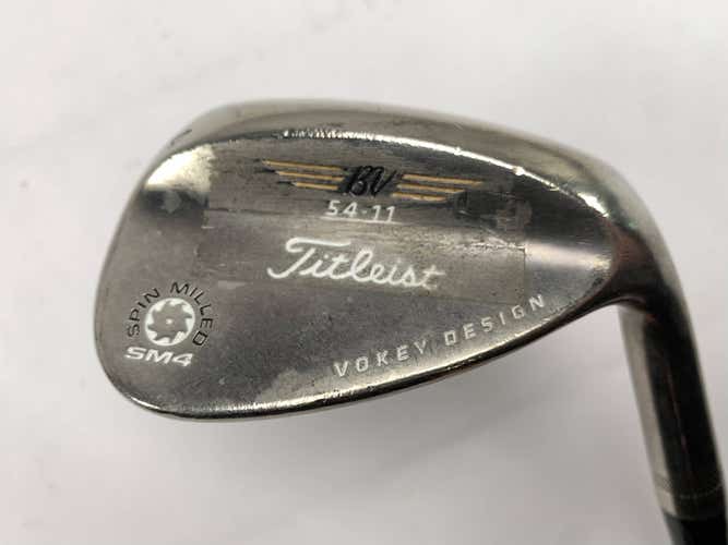 Titleist Vokey Spin Milled SM4 Black Sand Wedge 54*11 6.0 Flighted Stiff RH