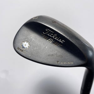 Titleist Vokey SM5 Raw Black Lob Wedge LW 62* 8 Bounce T-Grind Wedge Mens RH