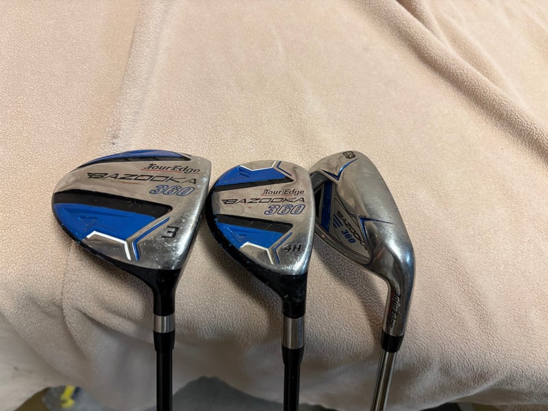 Men's Tour Edge Bazooka 360 Right Handed Clubs (Full Set) Uniflex (Used)