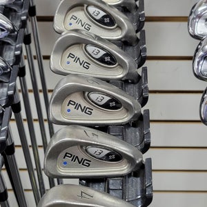 Used Ping I3 PLUS BLUE DOT Mens Iron Set RH 4I-PW 11497-S000151825