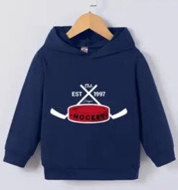 Kids Hockey Hoodie, Sapphire Blue (New, 4-5)