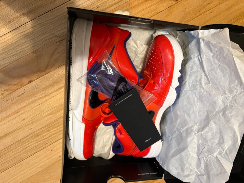Kobe 4 Protro Total Orange Undefeated Like New