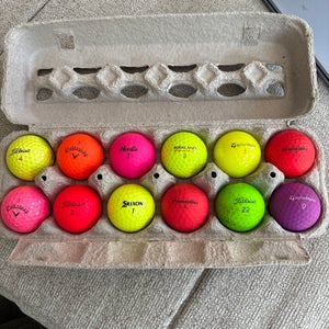TaylorMade Balls 12 Pack (1 Dozen) (Used)