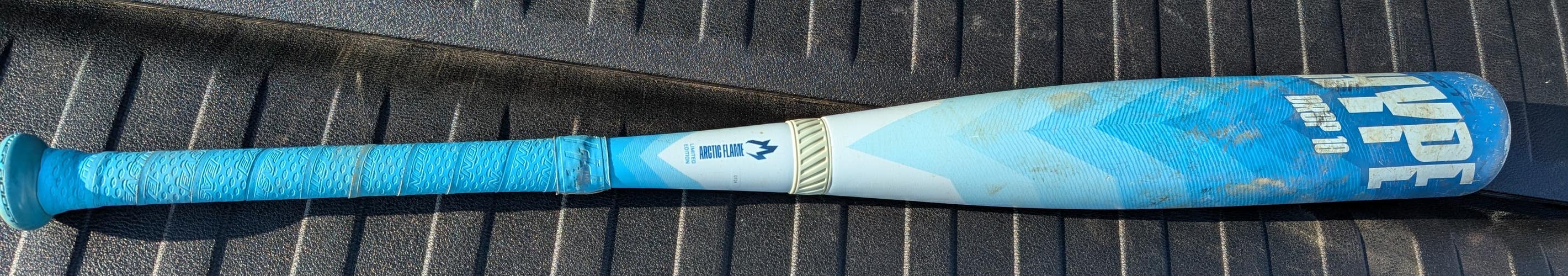 2024 Easton Limited Arctic Hype Fire Composite USSSA Certified Bat (-10) 19 oz 29" (Used)