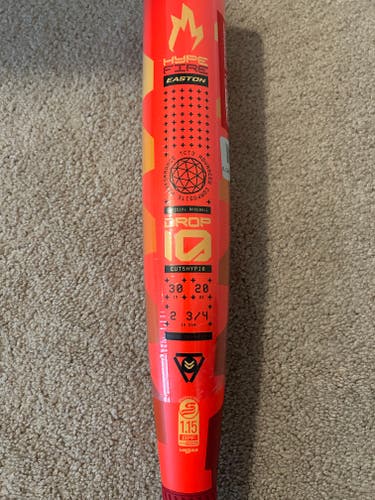 2025 Easton Hype Fire Composite USSSA Certified Bat (-10) 20 oz 30" (New)