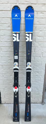 Dynastar Speed Omeglass World Cup 165 cm Racing Skis With Bindings Max Din 17 (Used)