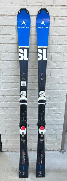 Dynastar Speed Omeglass World Cup 165 cm Racing Skis With Bindings Max Din 17 (Used)