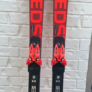 Atomic Redster FIS SL 157 cm Racing Skis With Bindings Max Din 12 (Used)