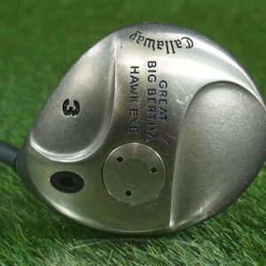 CALLAWAY GREAT BIG BERTHA HAWK EYE 3 WOOD FAIRWAY UL GRAPHITE FIRM FLEX RH