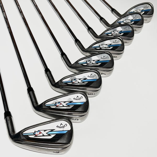 Callaway XR OS Iron Set 4-9, PW, AW Right Handed Regular Flex Steel Shafts