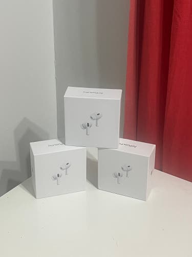 3 pro 2s with MagSafe charging case(1 brand new and 2 used for less than an hour.