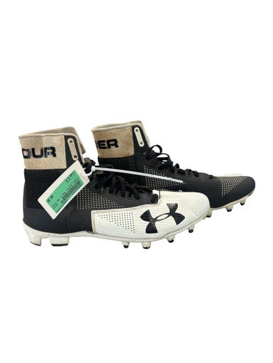 Used Under Armour Adult FB Cleats Black Senior 9 11850-S000021313