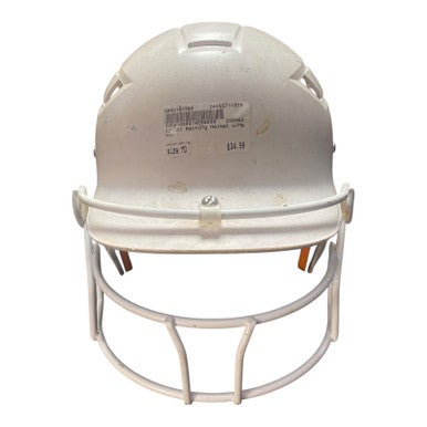 Schutt (Used) Medium White Batting Helmet