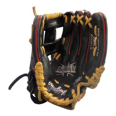 Used Rawlings HIGHLIGHT BB/SB Glove RH Throw Black 10 1/2" 11375-S000362917