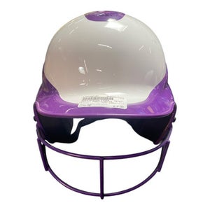 Used RIP-IT PURPLE/WHITE Batting Helmet w/Mask Purple And White SM 11375-S000366108