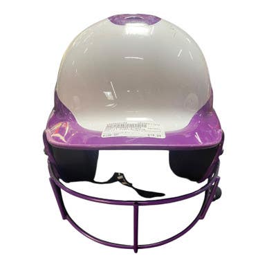 Used RIP-IT PURPLE/WHITE Batting Helmet w/Mask Purple And White MD 11375-S000366107