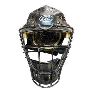 Used Rawlings Catchers Helmet w/Mask Black One Size 11375-S000363265