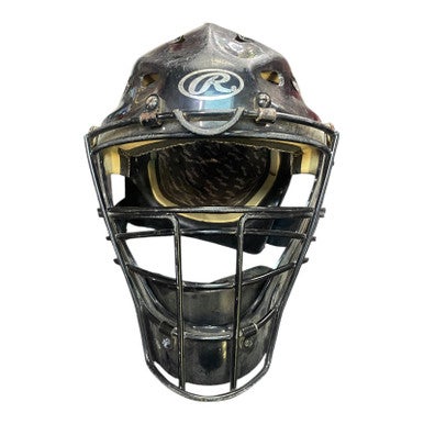 Used Rawlings Catchers Helmet w/Mask Black One Size 11375-S000363265