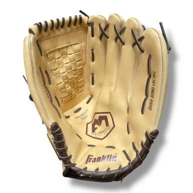 Used Franklin FIELD MASTER SERIES BB/SB Glove RH Throw Tan 14" 11375-S000363817
