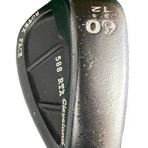 Cleveland Rotex Face 588 RTX Lob Wedge 60*12 RH Stiff Steel 35" New Midsize Grip