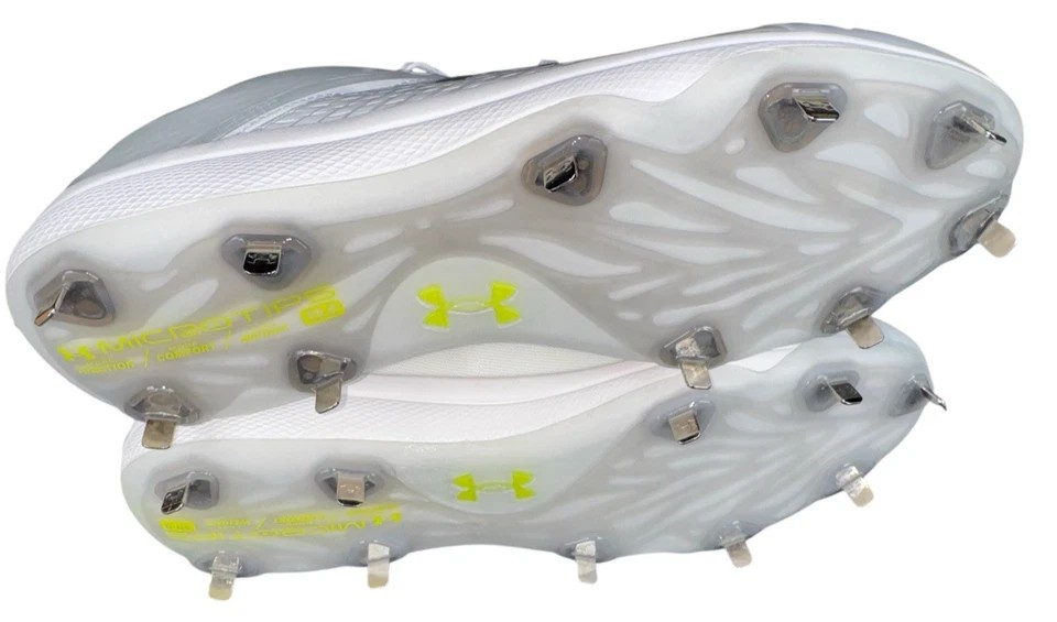 Under Armour UA Mens Size 16 White Yard Low MT Baseball  display picture 1