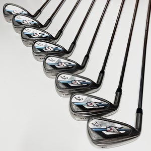 Callaway XR OS Iron Set 4-9, PW, AW Left Handed Regular Flex Steel Shafts