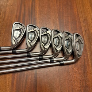 Men's 2021 Callaway Rogue X Right Handed Iron Set Stiff Flex Steel Shaft (Used)