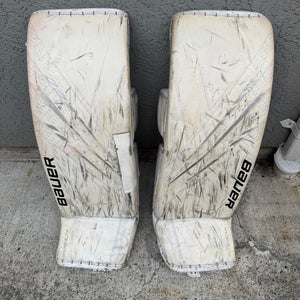 Large Bauer Hyperlite Goalie Leg Pads (Used)
