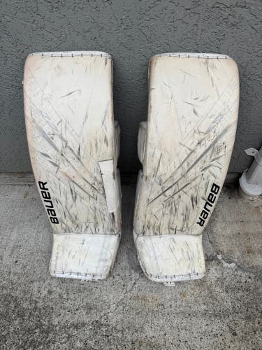 Large Bauer Hyperlite Goalie Leg Pads (Used)
