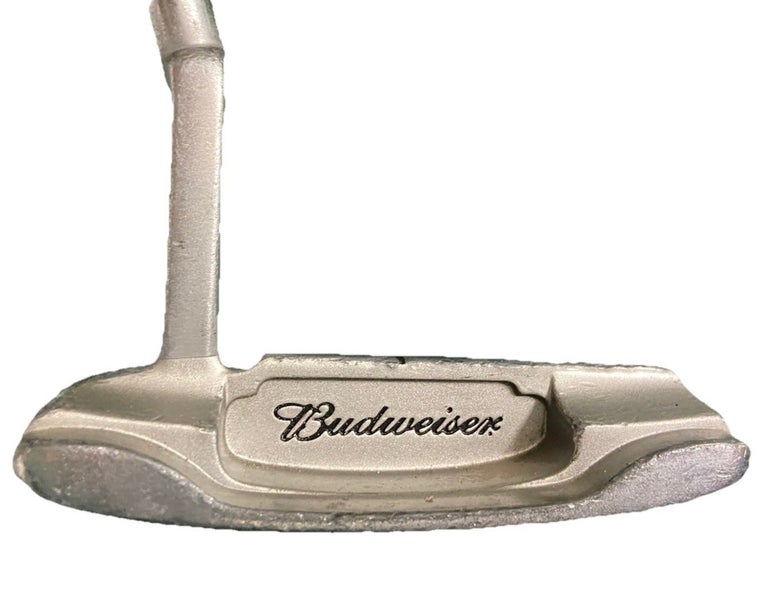 Budweiser Souvenir Logo Blade Putter RH Steel Shaft 35" Nice Professional Grip