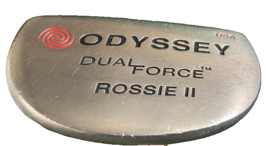 Odyssey Dual Force Rossie II USA Mallet Putter RH Steel 35" Nice Factory Grip