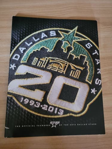 Dallas Stars NHL 2013 20th Anniversary Yearbook