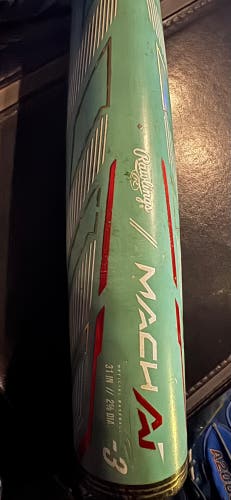 2024 Rawlings Mach AI Alloy BBCOR Certified Bat (-3) 28 oz 31" (Used)