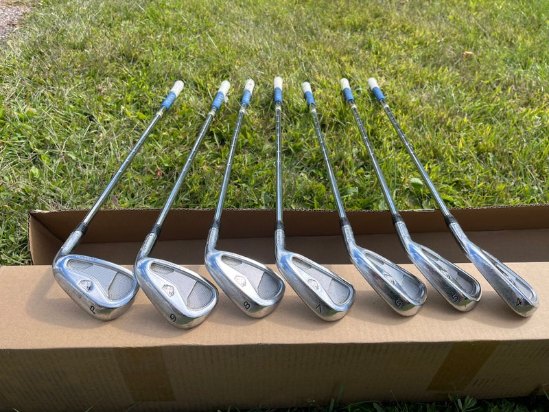 2005 TaylorMade Rac TP Right Handed Iron Set Stiff Flex Steel Shaft (Used)