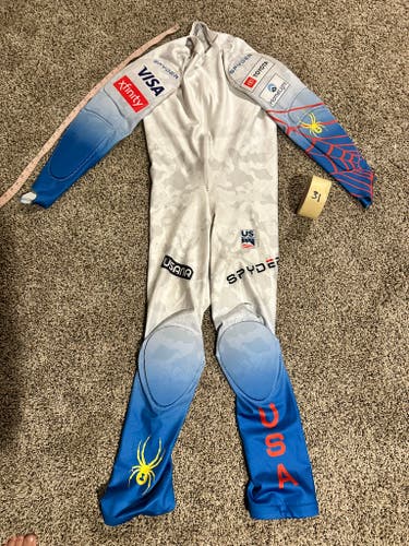 Men's Custom XL Tall Spyder GS Ski Suit (Used) FIS Legal