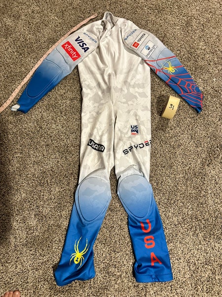 Men's Custom XL Tall Spyder GS Ski Suit (Used) FIS Legal