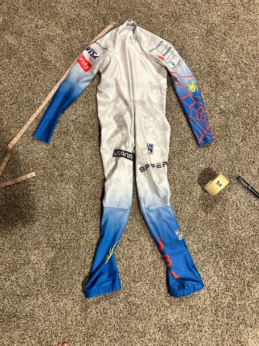 US Ski Team Men's custom size XL Tall Spyder Ski Suit (Used) FIS Legal