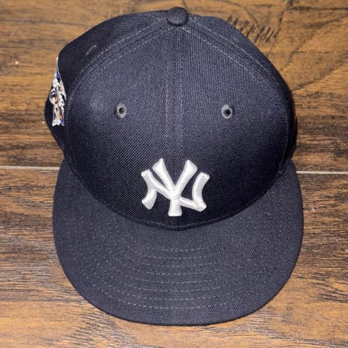 New York Yankees MLB Baseball New Era 2000 World Series Side Patch 5950 Sz 7 1/4