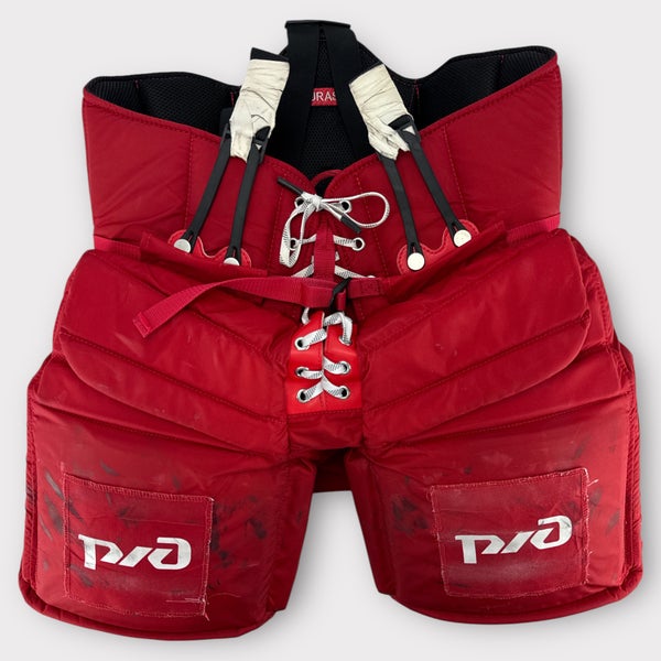 Pro Stock Game Used Mark Hockey MH Goalie Pants Lokomotiv Yaroslavl KHL