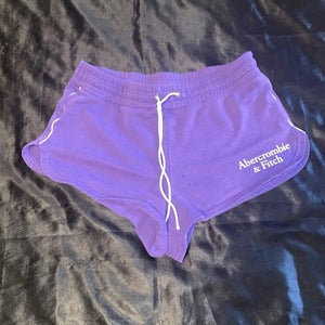 Vintage Y2K 2000s Abercrombie & Fitch Medium Purple Varsity Shorts