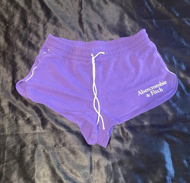 Vintage Y2K 2000s Abercrombie & Fitch Medium Purple Varsity Shorts