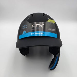 Champro Gamer Plus Batting Helmet w/Reversible Jaw Guard Large 7-7 1/2 Black (New)