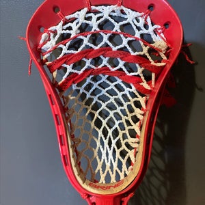 Vintage Brine Shotgun Lacrosse Head Red with 6D Mesh *Read Full Description*