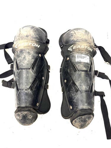 Used Easton UNKNOWN Catchers Leg Guards Black Youth 11860-S000297893
