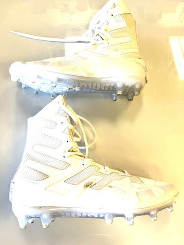 Used Under Armour Adult FB Cleats White Senior 9.5 11860-S000297861