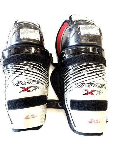 Used Bauer 5.0 Junior Shin Guards Black 10" 11860-S000297852
