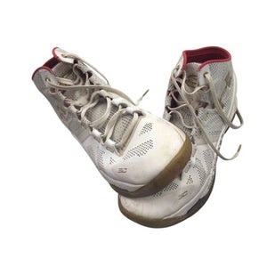 Used Under Armour Basketball Shoes M White Senior 9.5 11760-S000082095