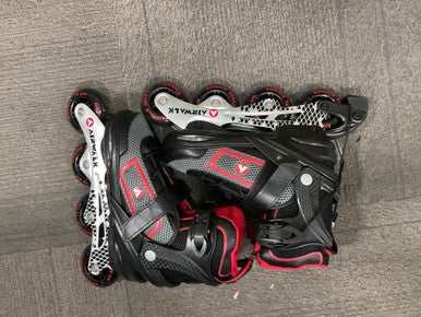 Used Airwalk ADJUSTABLE INLINE SKATES Senior Rec Fitness Skates White Adjustable 11614-S000221640